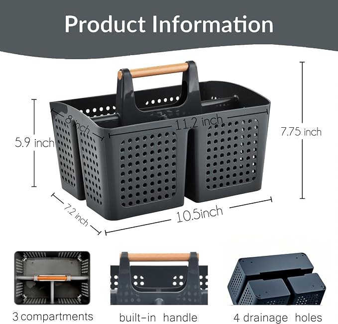 Portable Shower Caddy Basket - Image 2