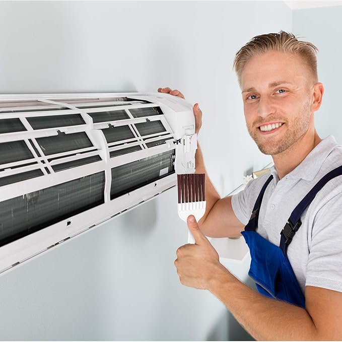 Boao 4 Packs Coil Brush Air Conditioner Condenser Refrigerator Cleaning HVAC - Image 6