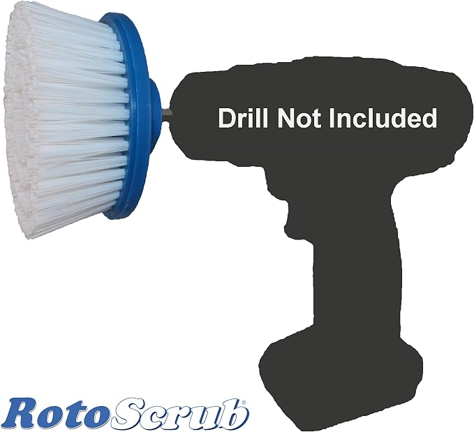RotoScrub Multi-Purpose Drill Brush Attachment, Medium Bristle - Image 2