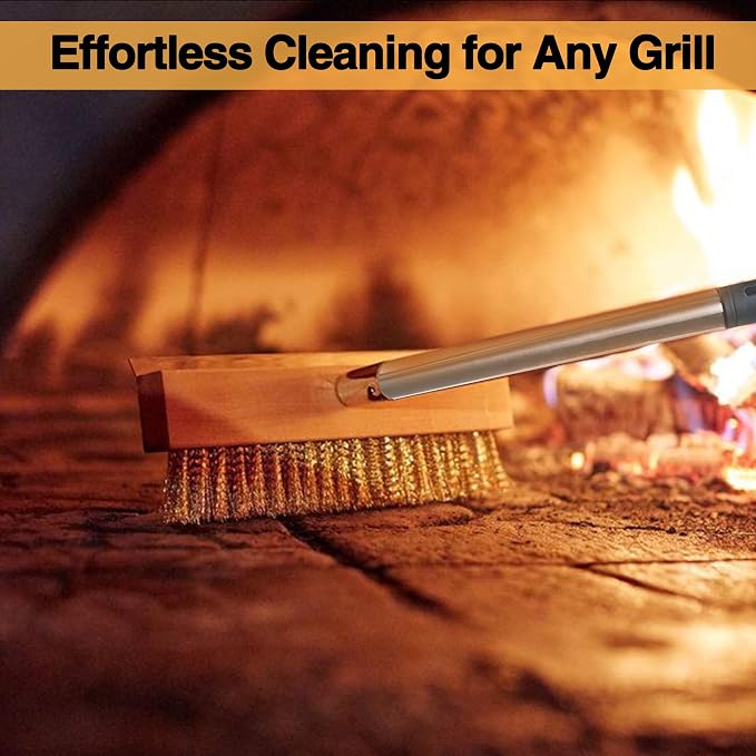 Stainless Steel Pizza Oven Brush, Grill Brush - Image 6