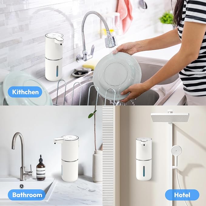Automatic Foaming Soap Dispenser, Touchless Foam Soap Dispenser, 12.8oz - Image 9