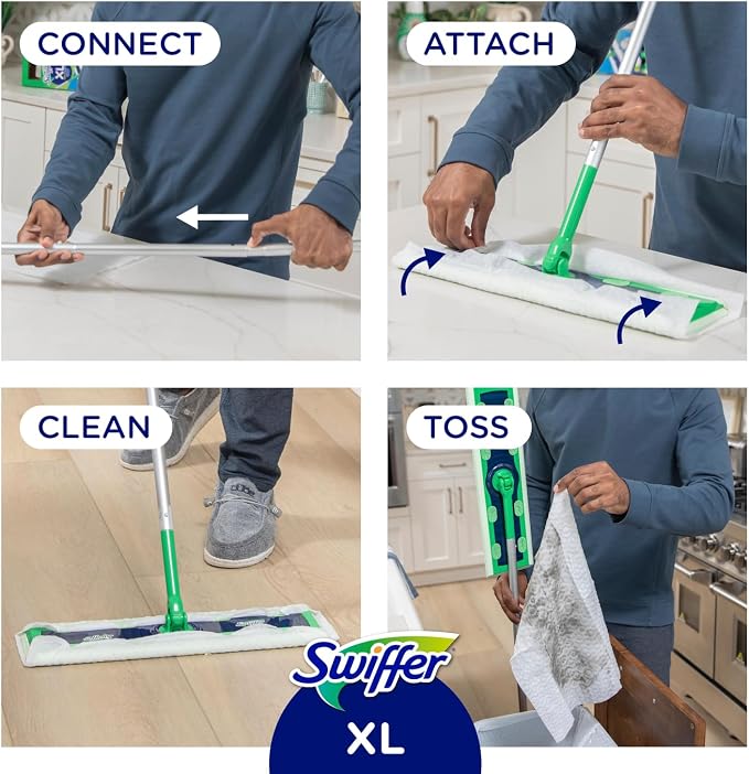 Swiffer Sweep + Mop XL, Broom & Mop Alternative, Floor Cleaner - Image 8