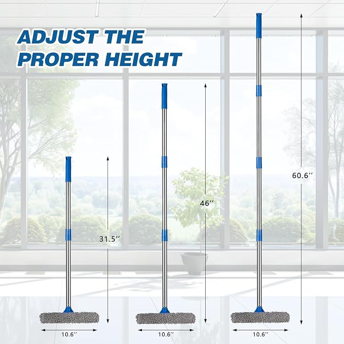 30"-59" Window Squeegee, 2 in 1 Squeegee Window Cleaner - Image 4