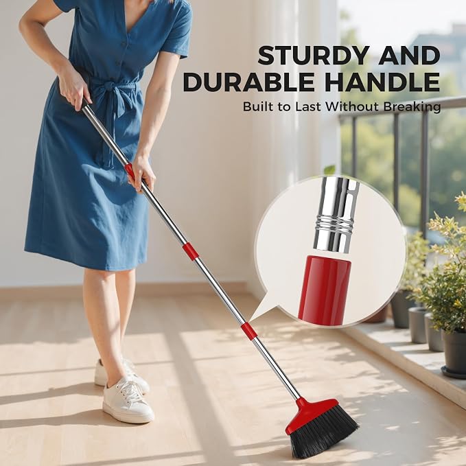 Handy Broom, Indoor/Outdoor Brooms, Duty Kitchen Broom, - Image 4