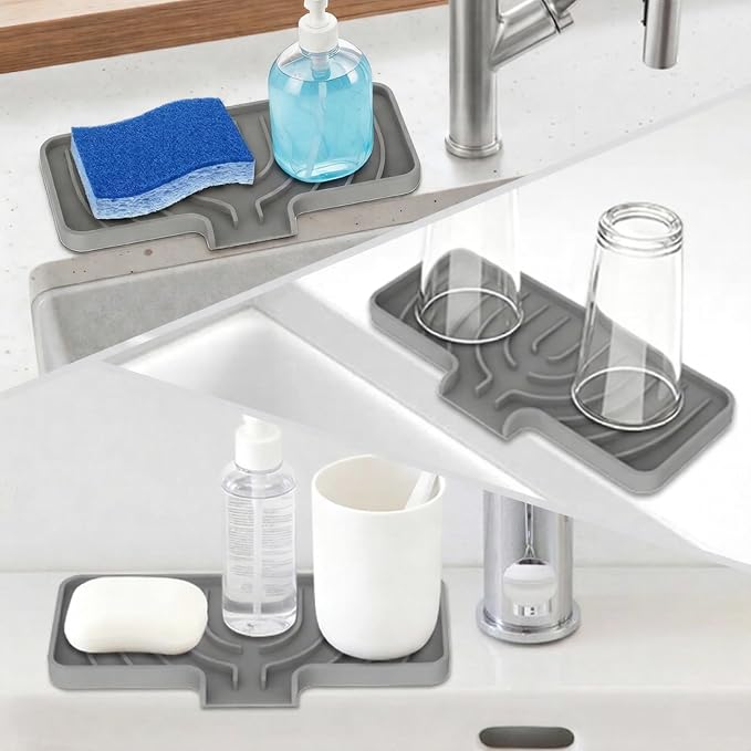 GUUKIN Sponge Holder for Kitchen Sink, Sink Caddy and Soap Tray | 10x5 inch - Image 5