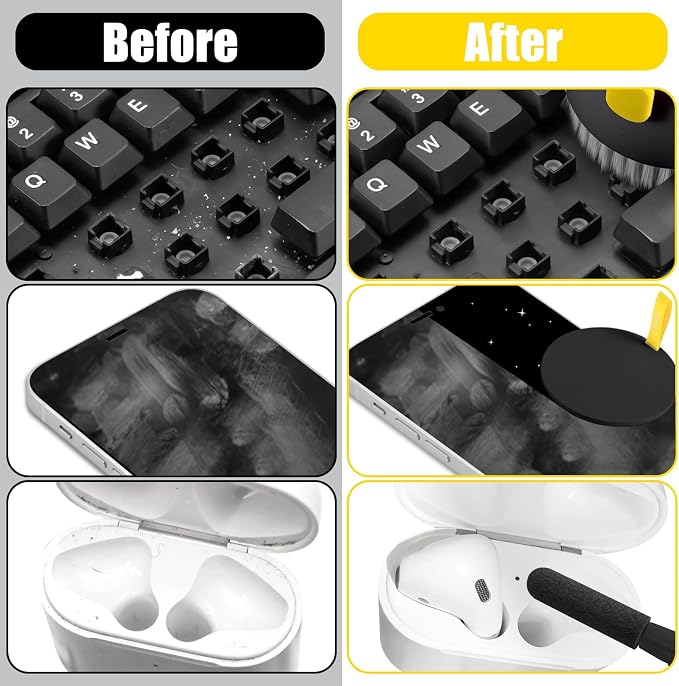walrfid Laptop Phone Screen Cleaner Kit, Computer Keyboard Brush Cleaning Spray - Image 5