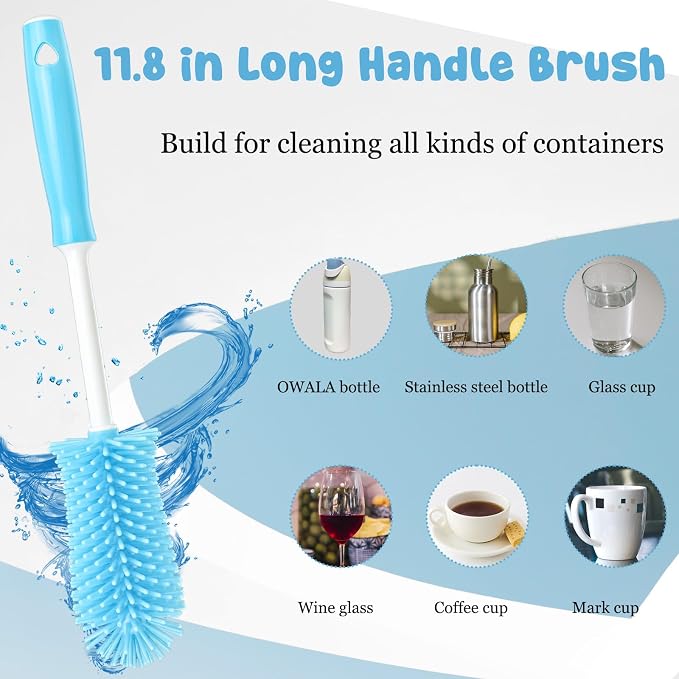 4 Pack Bottle Brush Cleaner Water Bottle Brush Cleaning Kit Straw Cleaner - Image 6