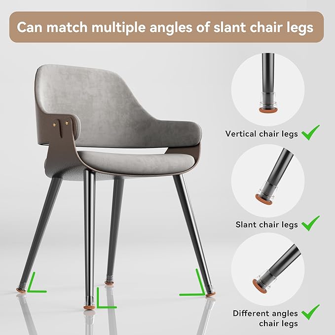 24PCS Extra Small Chair Leg Floor Protectors - Image 5