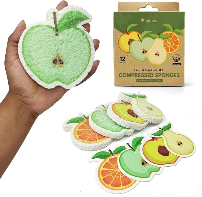 Compressed Cellulose Sponges by Airnex