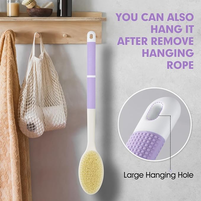Back Scrubber Anti Slip for Shower, Long Handle Bath Brush - Image 7