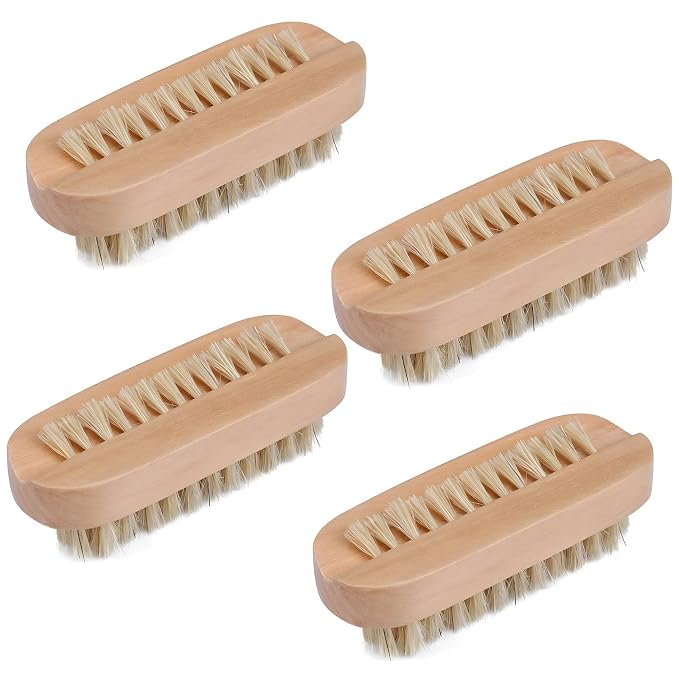 Tbestmax Cleaning Nail Fingernail Brush Wood 2 Side by Tbestmax