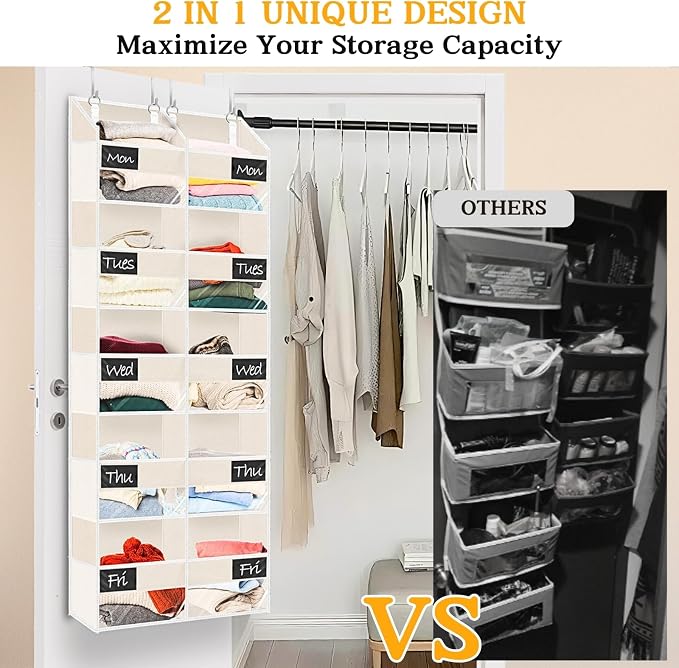 Over the Door Organizer, 5-Tier Extra Large Storage - Image 5