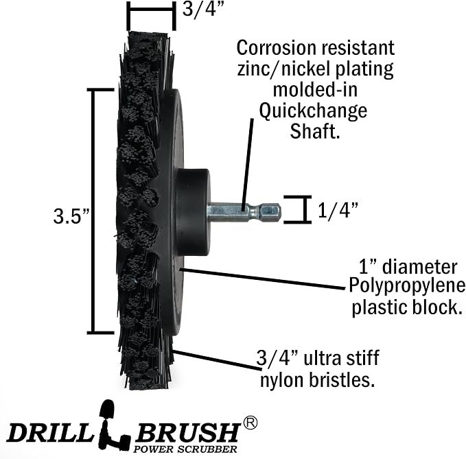 Drill Brush Attachment Set for Cleaning Wheel, Bathroom - Image 6