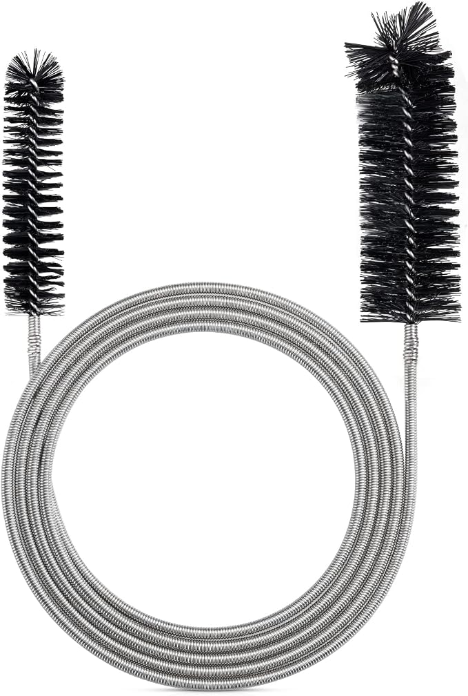 Drain Brush Pipe Cleaning Brush Slim Drain Hole Cleaning Tool Hose Flexible by RayTour