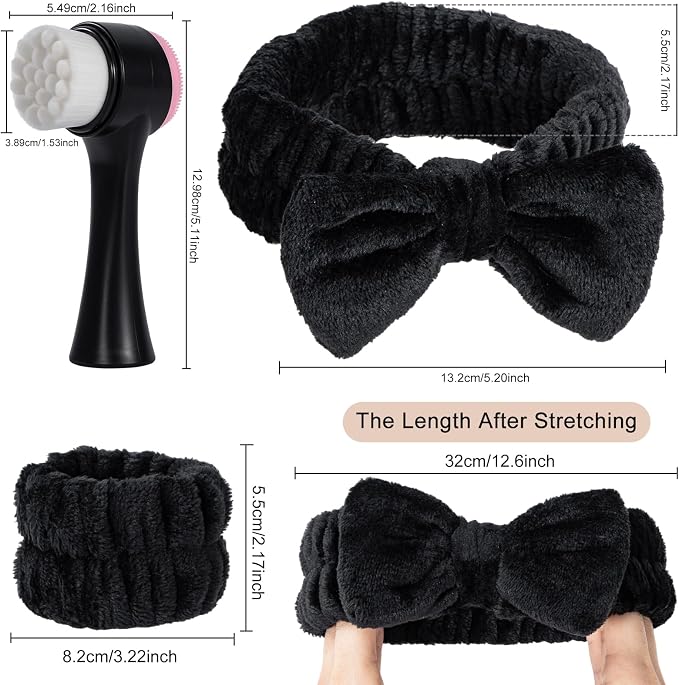 Facial Cleansing Brush 2 in 1, Silicone Face Scrubber Dual Face Brush - Image 4