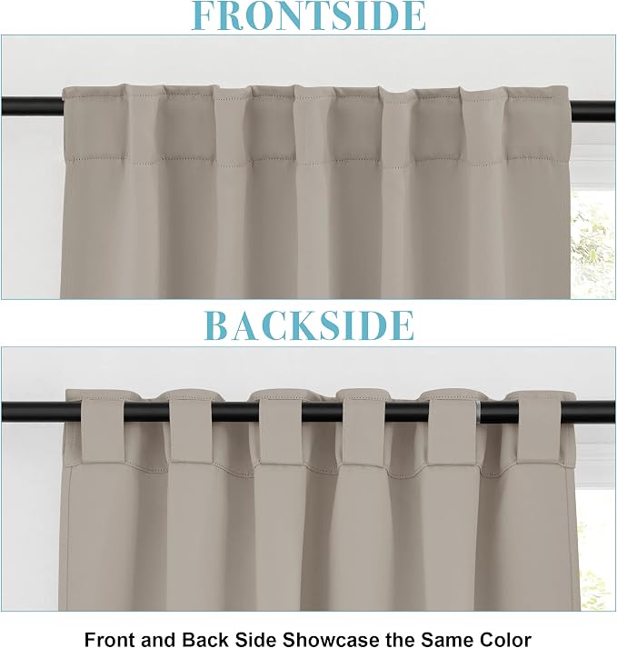 RYB HOME Blackout Curtains for Bathroom - Image 3