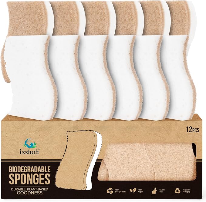 Plant-Based Kitchen Sponges by Isshah