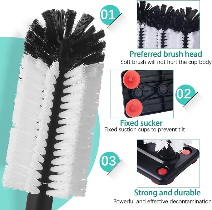 Havawish 2 Pack Water Bottle Cleaning Brush - Image 2