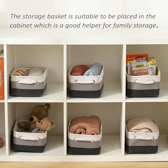 TcaFmac Small Fabric Storage Baskets - Image 4