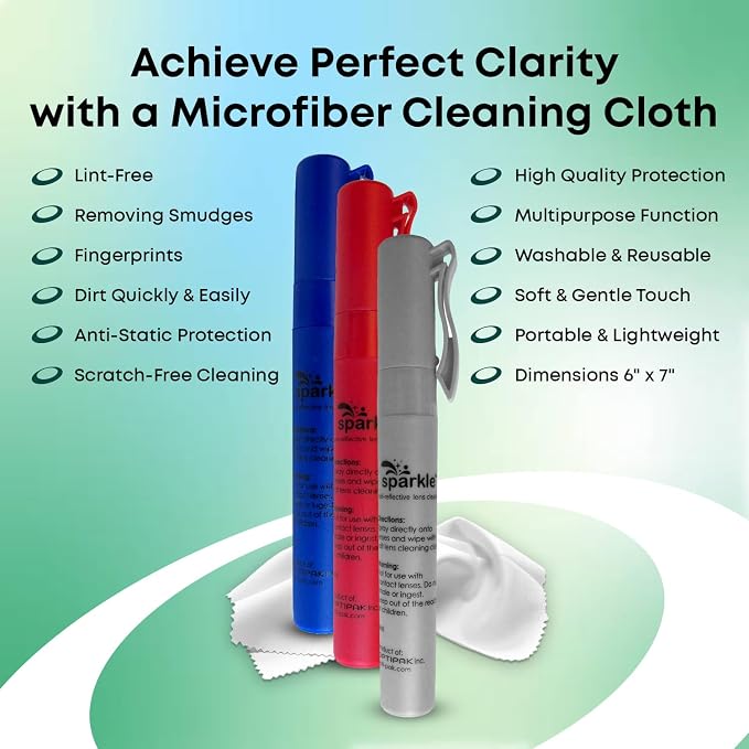 Sparkle Anti-Reflective Safe Pen Lens Cleaner Spray kit - Image 4