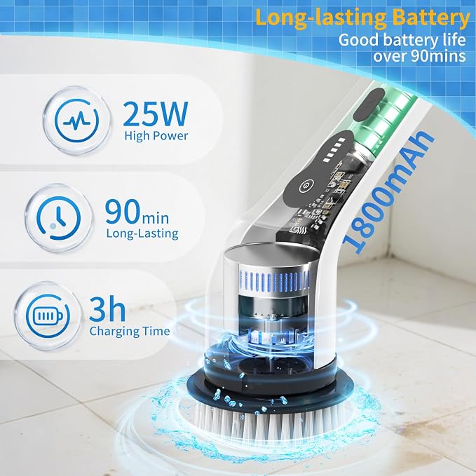 Electric Spin Scrubber, Ultimate Household Cleaning Brush - Image 4