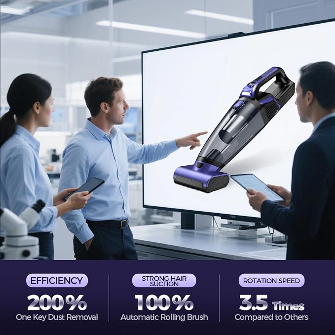 Pet Hair Handheld Vacuum Cordless: 20000PA High Power Car Vacuum - Image 3