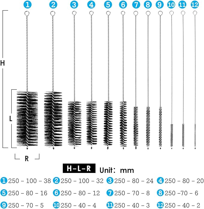 Black Nylon Cleaning Brush Set, Suitable - Image 3