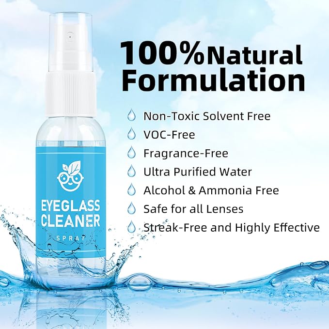 Glasses Cleaner Eyeglass Cleaning Kit, Lens Cleaners Spray - Image 3