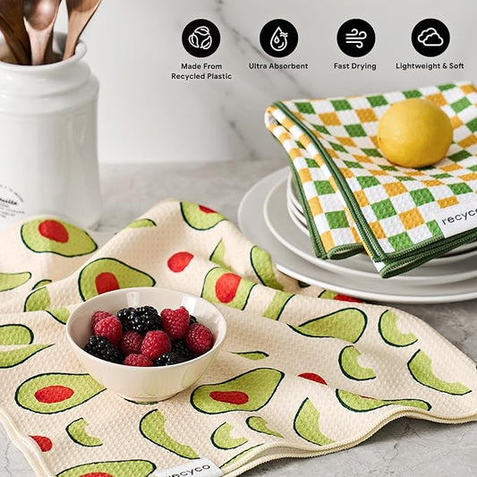RECYCO Waffle Kitchen Towel Set of 2 - Image 2