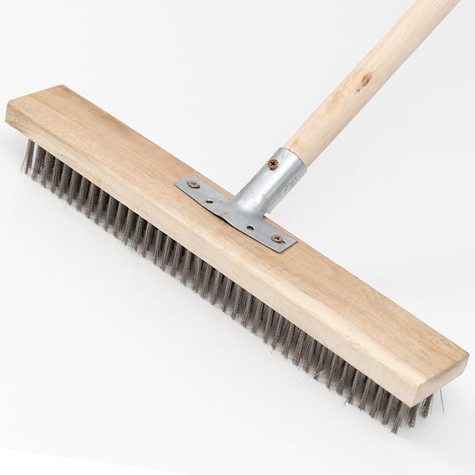 Stainless Steel Deck Scrub Brush Broom by WelcometoBMartHome