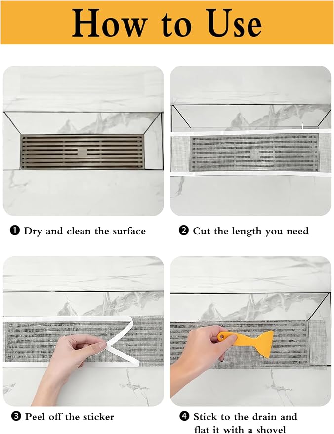 2 Pack Disposable Shower Drain Hair Catcher - Image 3