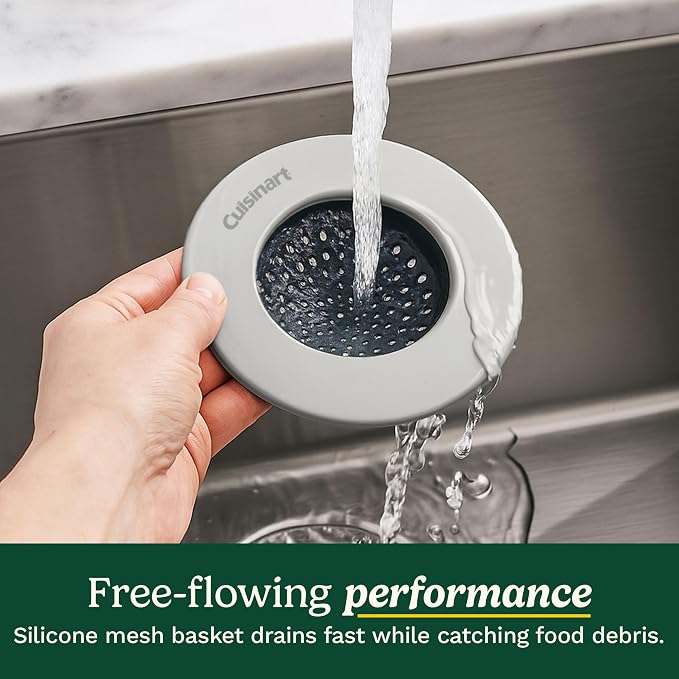 Cuisinart Sink Strainers- 2 Pack Kitchen Sink Drain Strainer & Food Catcher - Image 2