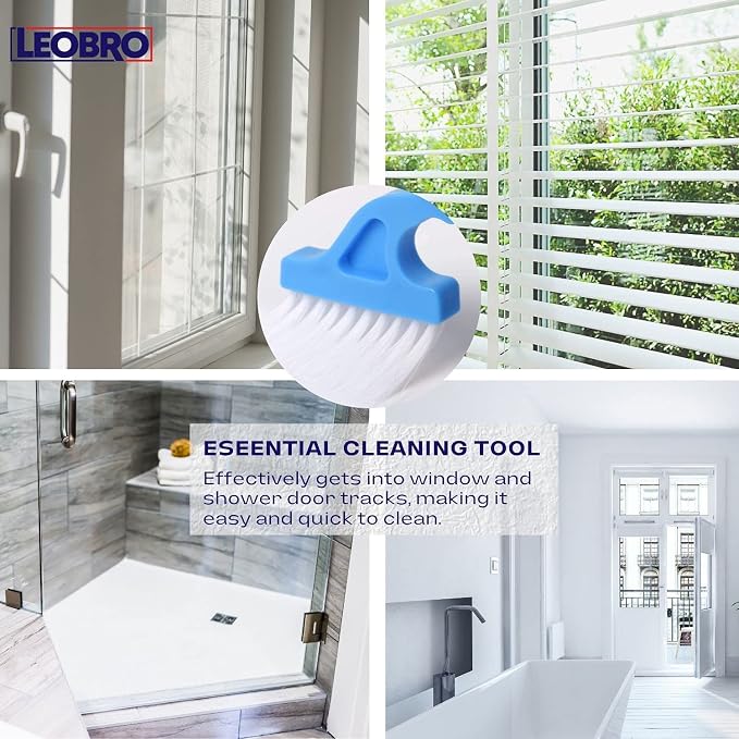 LEOBRO Groove Gap Cleaning Tools, Handheld Door and Window Track Brushes - Image 2