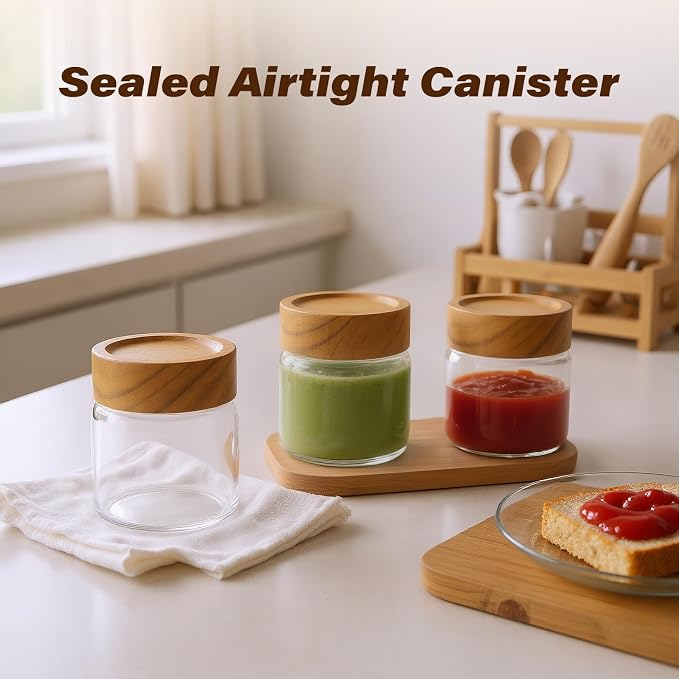 2-Pack 6 oz Glass Canisters - Image 3