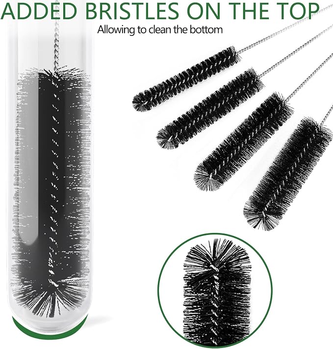CiaraQ Bottle Cleaning Brushes, 8 Inch Nylon Tube Brush Set, Cleaner - Image 3