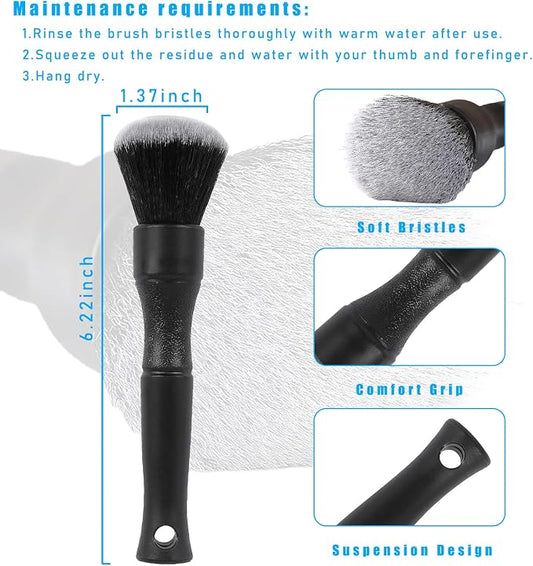 Ziciner Car Detailing Brush, Ultra Soft Car Detail Brush Kit - Image 2