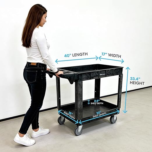 Simpli-Magic Simpli-Magic Rolling Utility Cart on Wheels, Heavy Duty - Image 7
