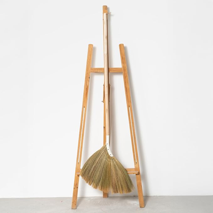 Natural Broom - Indoor Grass Broom - Long Handle Broomstick - Image 8