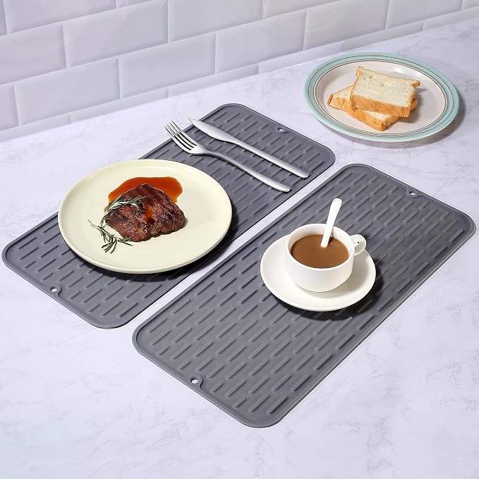 To encounter Silicone Dish Drying Mat -Small 17.5" x 8" - Image 3