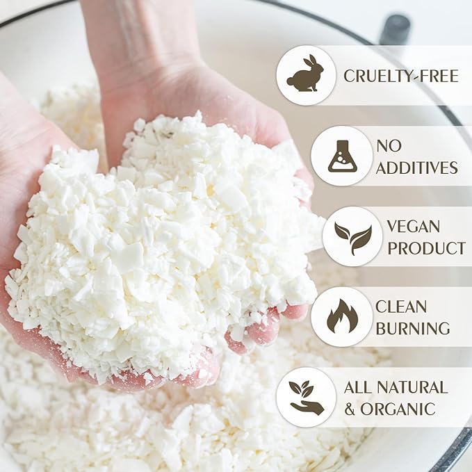 Soy Wax Flakes, Waxcanpy Natural Candle Wax, Organic Soy Wax - Image 3