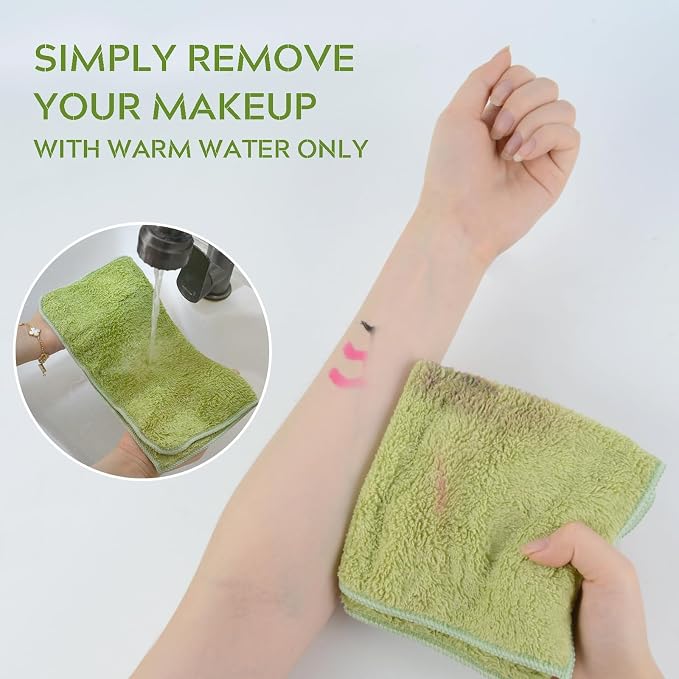 SINLAND Microfiber Face Towels Ultra Soft Facial Washcloths Face Cloth - Image 5