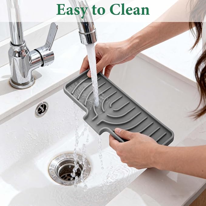 GUUKIN Sponge Holder for Kitchen Sink, Sink Caddy and Soap Tray | 10x5 inch - Image 7