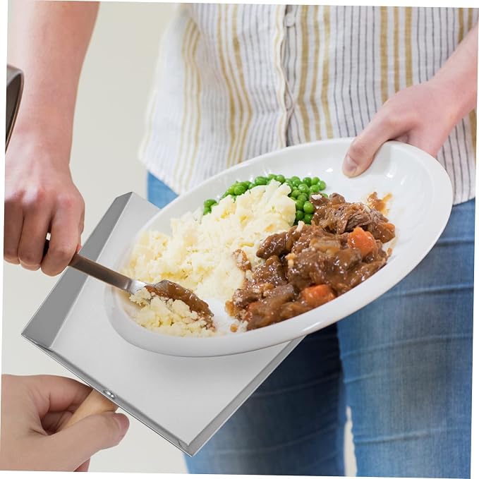 Healifty Stainless Steel Dustpan 8.66 Inch Mini Metal Dust Pan Compact - Image 8