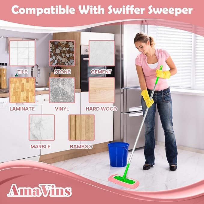 5 Pack Reusable Microfiber Mop Pads Compatible - Image 4