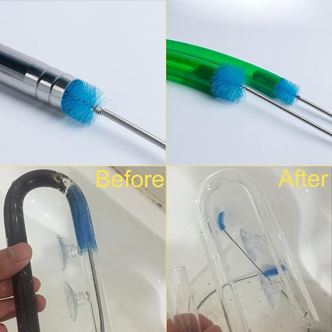 SLSON Aquarium Filter Brush Flexible Double Ended Bristles Hose Pipe Cleaner - Image 6