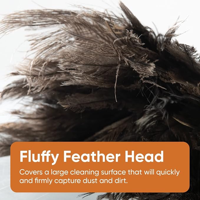 Superio Ostrich Feather Duster Fluffy Dust Remover, - Image 6