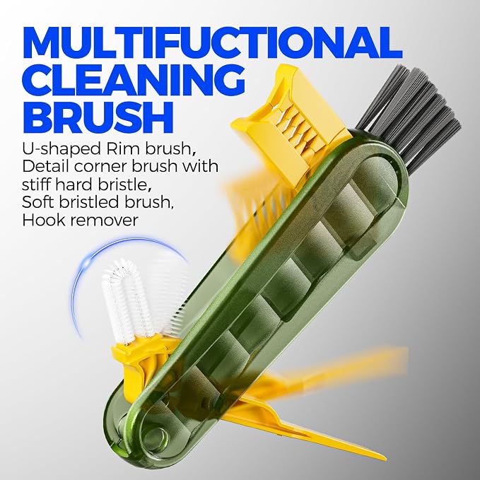 6 Pack Holikme 4 in 1 Cup Lid Cleaning Brush Set - Image 3
