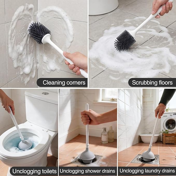 Lefree, 2 in 1 Toilet Brush and Plunger Set - Image 8