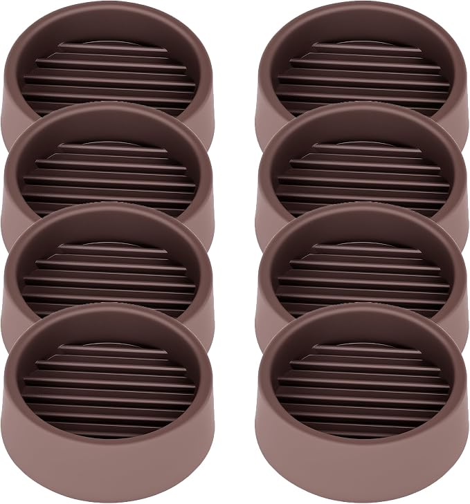Non Slip Furniture Pads, 1.5” Round Rubber Caster Cups, Anti-Slip Gripper by VOCOMO