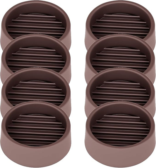 Non Slip Furniture Pads, 1.5” Round Rubber Caster Cups, Anti-Slip Gripper by VOCOMO